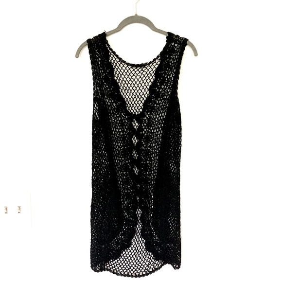 Alberto Macali Lace Button Sleeveless Top Sz: One Size - Picture 3 of 9